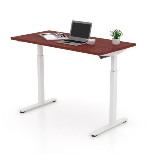 Height Adjustable Table (American Dark Cherry), by Offices To Go